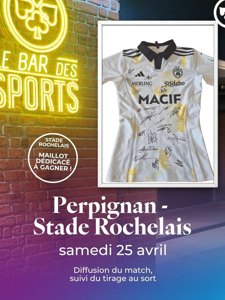 Maillot dédicacé Stade rochelais