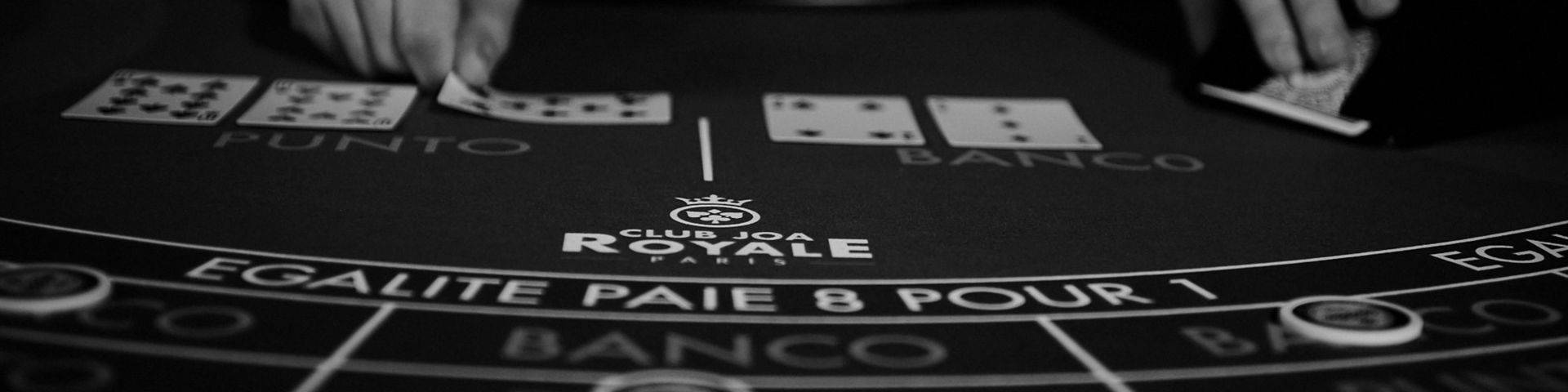 Règles du jeu Punto Banco JOA Règles du jeu Punto Banco JOA