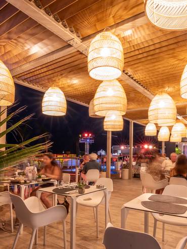 La Siesta Beach Club - terrasse restaurant