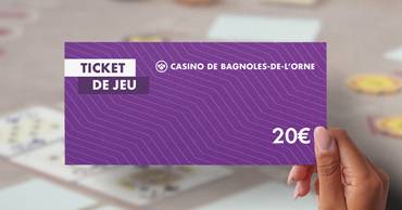 Ticket de jeu JOA Bagnoles de l'Orne 20€