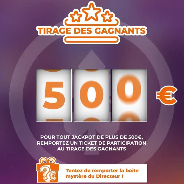Casino JOA de Saint-Brévin-l'Océan | Tirage des gagnants