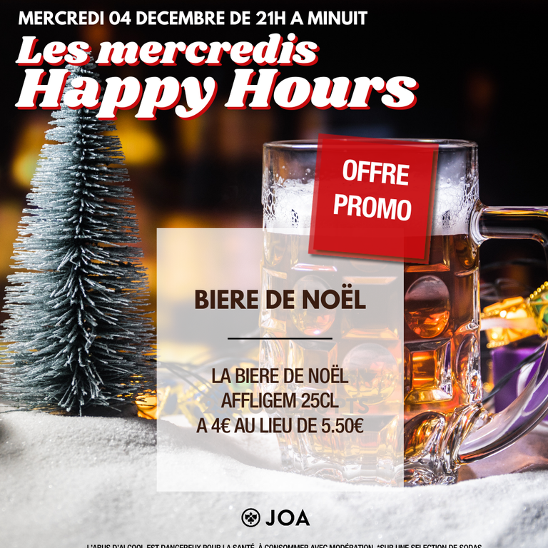 PLV CARRE BIERE DE NOEL HH