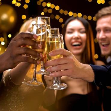 Fêtes amis champagne