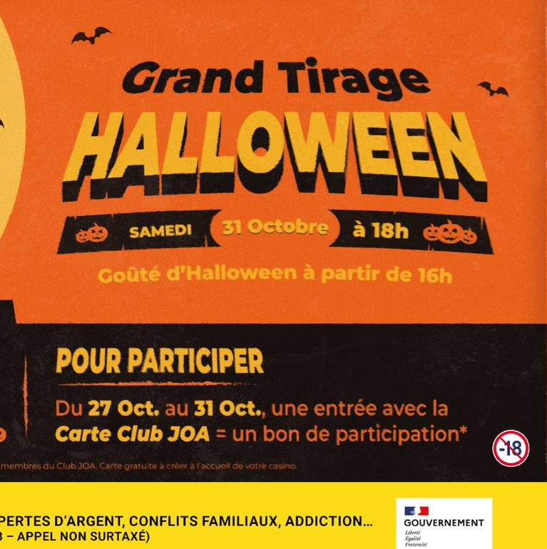 Casino de Saint-Brévin l'Océan | Tirage d'Halloween