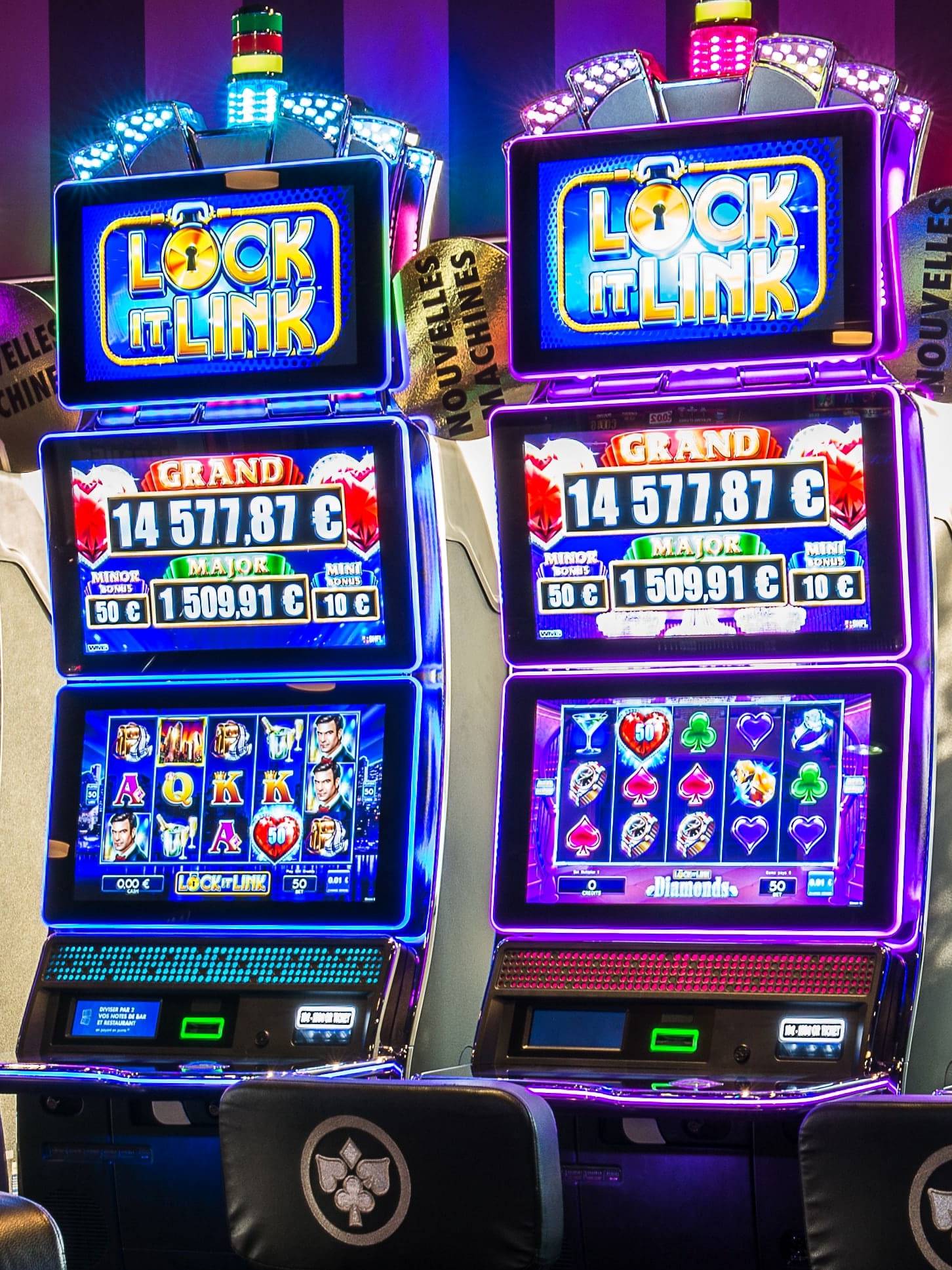 Machines rouleaux vidéo casino JOA