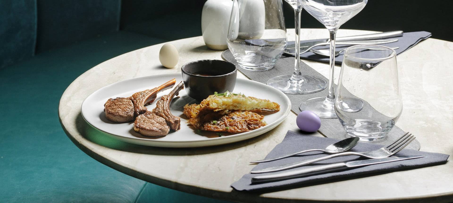 Restaurant menu Pâques casino JOA