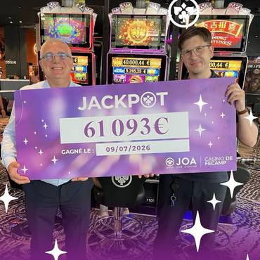 Jackpot casino Fécamp JOA - Juillet 2026