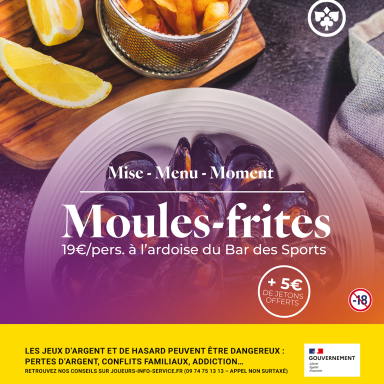 moules frites promo