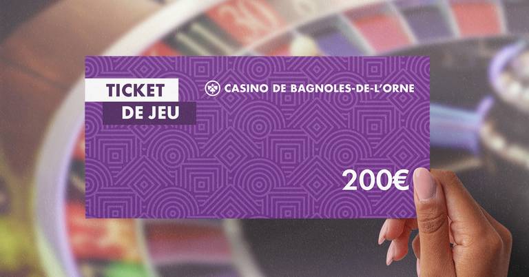 Ticket de jeu JOA Bagnoles de l'Orne 200€