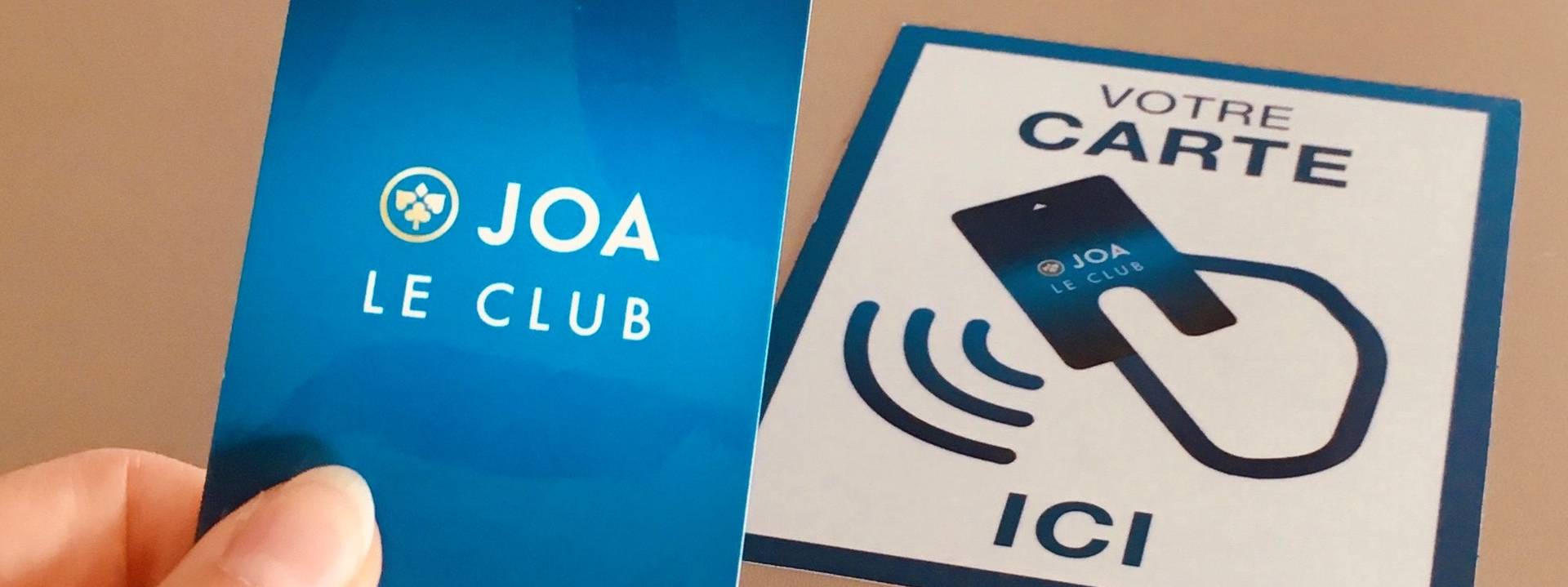 Club JOA fidélité contrôle aux entrées CAE