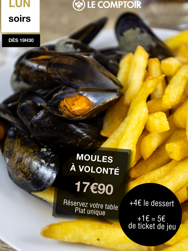 Moules à volonté