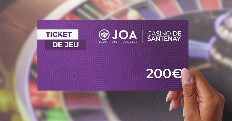 Ticket de jeu JOA Santenay 200€ Ticket de jeu JOA Santenay 200€