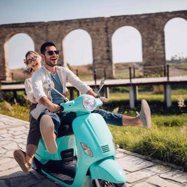 Vespa voyage Italie