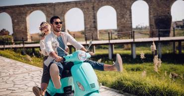 Vespa voyage Italie