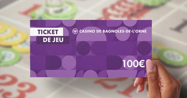 Ticket de jeu JOA Bagnoles de l'Orne 100€